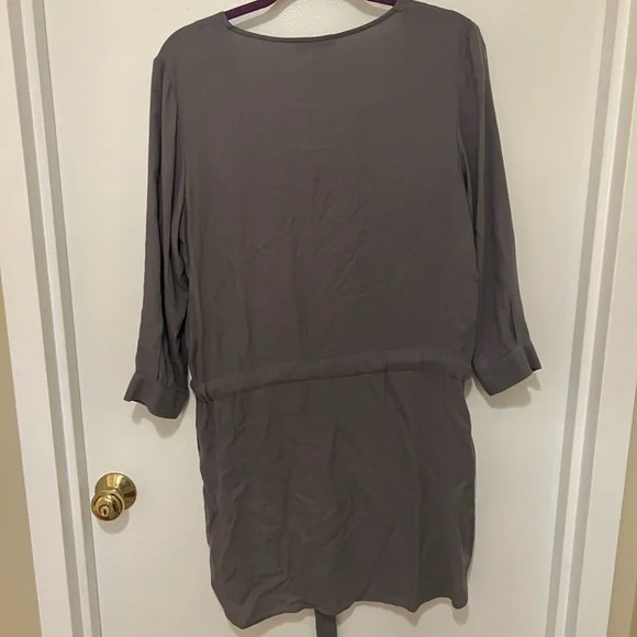Glam grey draw string dress - Picture 3 of 4